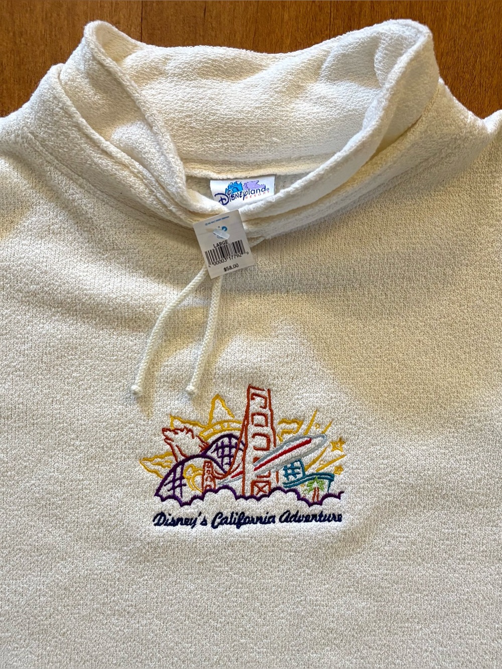 Vintage Disney California Adventure Sweatshirt NWT L